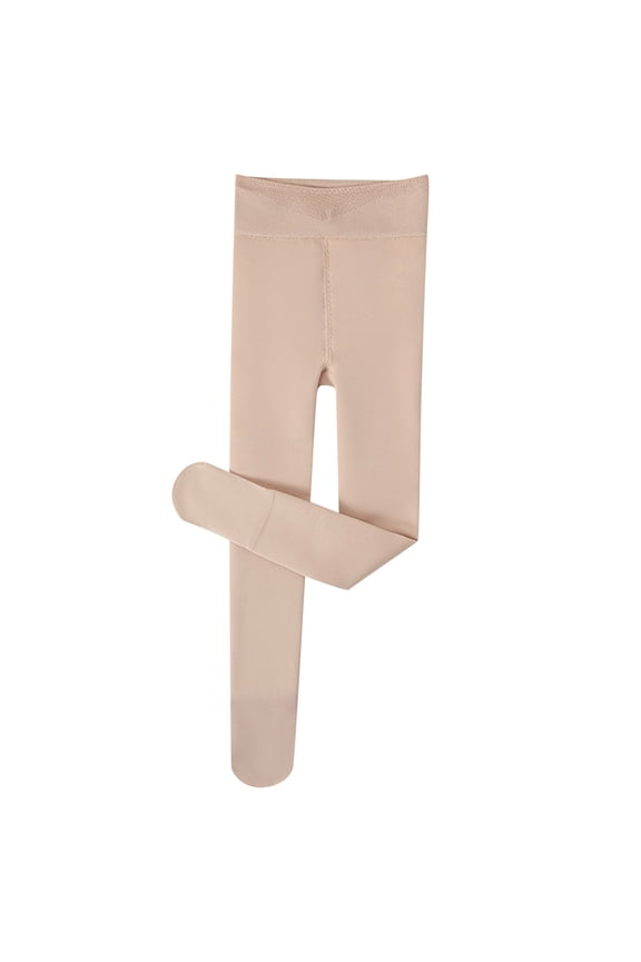 Girl Trousers Slim Leg Winter Lined Leggings Thermal Base Layer Pants For Cold Weather Outdoor Play Warm Tights Fashion Lightweight Wear Beige 4-7 Years