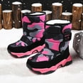 thumbnail image 1 of Ulitacool Girls Boots Children Shoes Boots Girls Boys Outdoor Boots Warm Boots Boots Casual Basic Shoes 23 Hot Pink, 1 of 6