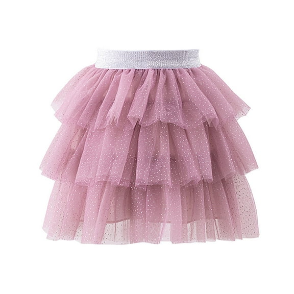 Ulitacool Girls' Dresses Kids Christmas Trees Deer Print Christmas Long Sleeve Party Dress Elegant Clothes Pink 12-18 Months