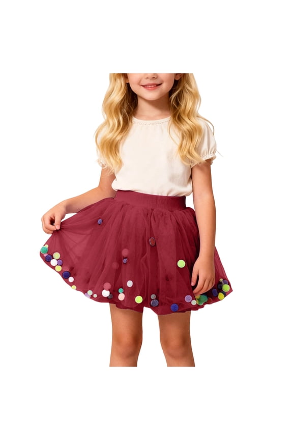 Girls Dresses Layered Tutu Skirt Sparkling Sequin Tulle Dance Skirts Comfortable Wear 7-8 Years