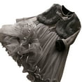 thumbnail image 1 of Ulitacool Girls Fall Dress 5-6 Years Kids Toddler Baby Autumn Winter Long Sleeve Princess Dress Solid Color Round Neck Clothes Adorable Daily Wear Grey, 1 of 9