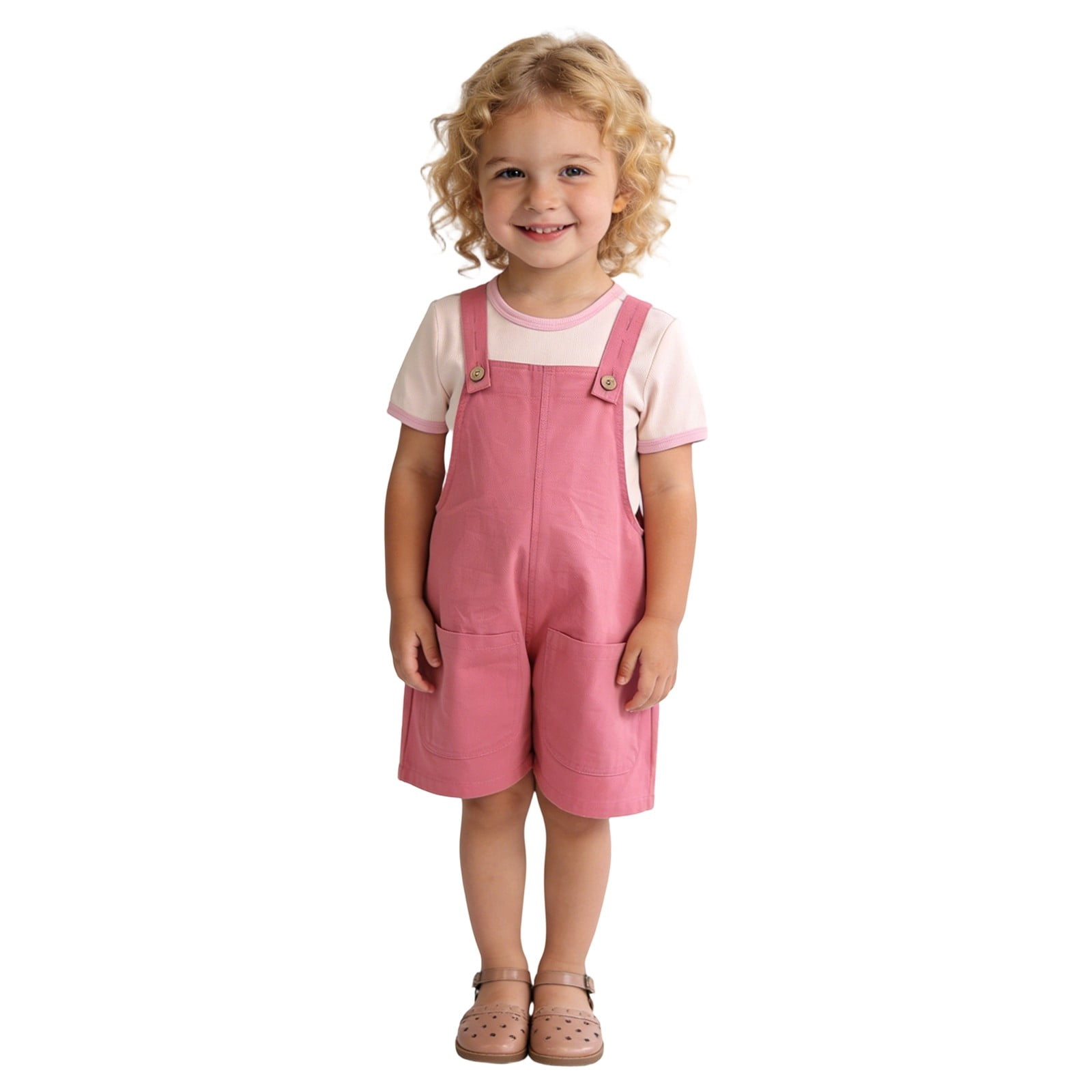 Ulitacool Girls Romper 3-4 Years Sleeveless Summer Newborn Onesies For Infant And Boys Round Neck Jumpsuit With Bunny Tail Handsome Wear Pink