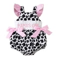 thumbnail image 1 of Ulitacool Girls Spring Onesies Crewneck Fly Sleeve Floral Embroider Romper Bodysuits Pink 3-6 Months, 1 of 6