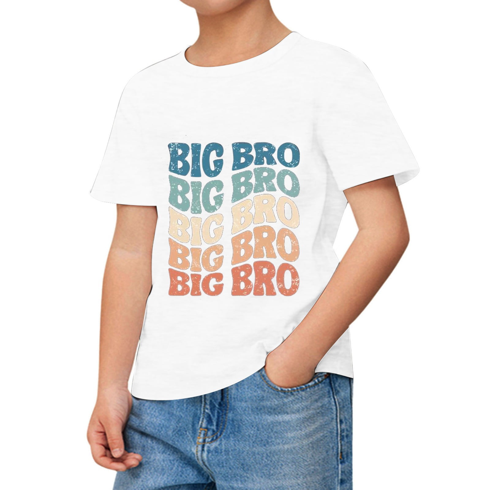Kids’ Cartoon Pattern Short Sleeves T-shirt in European and American Style for Girls