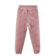 thumbnail image 1 of Ulitacool Girls Winter Pants Snow Pants Thick Warm Pants Activewear Casual Slacks Trousers Leisure Outfits Purple Size 6-7 Years, 1 of 2