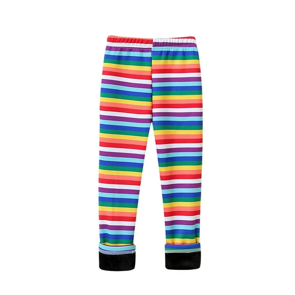 Ulitacool Girls Winter Pants Warm Thick Clothing Children Trousers Leggings Baby Kids Pants Slim Pants Autumn Velvet Plus Pants Casual Slacks Soft Pant Multicolor Size 3-4 Years