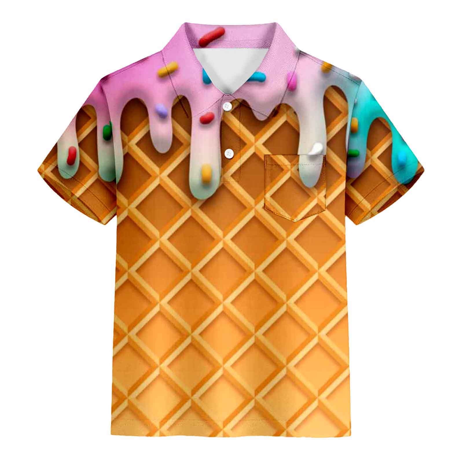 Ula Ula Cream Rayon Boys Hawaiian Shirt