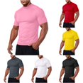 thumbnail image 1 of Ulitacool Men T Shirt Short Sleeve Performance Workout T Shirt Lightweight Breathable Athletic Tee For Gym Running Relax Fit Clothes Rd1, 1 of 4