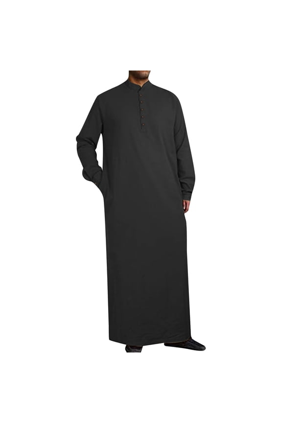 Mens Clothes V-Neck Long Tunic Shirts Short Sleeve Summer Solid Color Blouse M Black