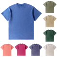 thumbnail image 1 of Ulitacool Mens T Shirts Classic Washed Fit Tee Soft Short Sleeve Crewneck Top With Relaxed Drop Shoulder Casual Wear Blue, 1 of 3