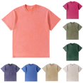 thumbnail image 1 of Ulitacool Mens T Shirts Classic Washed Fit Tee Soft Short Sleeve Crewneck Top With Relaxed Drop Shoulder Classic Wear Orange, 1 of 3