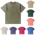 thumbnail image 1 of Ulitacool Mens T Shirts Classic Washed Fit Tee Soft Short Sleeve Crewneck Top With Relaxed Drop Shoulder Durable Clothes Green, 1 of 3