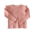 thumbnail image 1 of Ulitacool T Shirt For Girl Fashion Round Neck Tee Short Sleeve Tops Solid Color Tops Girl Summer Tops 5-6 Years Pink, 1 of 4