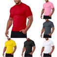 thumbnail image 1 of Ulitacool T Shirts For Mens Short Sleeve Performance Workout T Shirt Lightweight Breathable Athletic Tee For Gym Running Simple Wear Rd2, 1 of 4