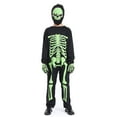 thumbnail image 1 of Ulitacool Teen Boys Onesies Long Sleeve Kids Skeleton Glow In The Dark Skeletons Halloween Skeleton Solid Color Bodysuit Classic Boy Clothing 9-10 Years Black, 1 of 9