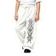 Patterns Chloses Ulitacool Boys Pants Elastic Waist Cartoon Pattern Wide Leg Pants ...