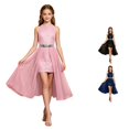 thumbnail image 1 of Ulitacool Teen Girl Dresses Sleeveless Round Neck A Line Sundress Solid Color Dresses Soft Clothes 15-16 Years Red, 1 of 6