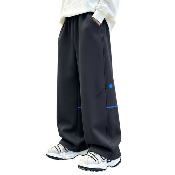 Ulitacool Teen Pants For Boys Straight Leg Relax Fit High Waist Cartoon ...