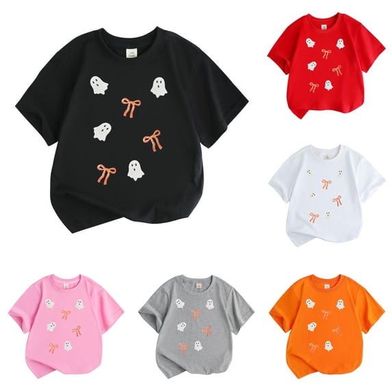 Ulitacool Teen Tops For Boys Short Sleeve Hallowmas Tee Cartoon Graphic ...
