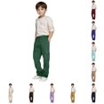 thumbnail image 1 of Ulitacool Toddler Boy'S Pants 4-5 Years Straight Leg High Waist Casual Sports Drawstring Sweatpants Wear Green, 1 of 8