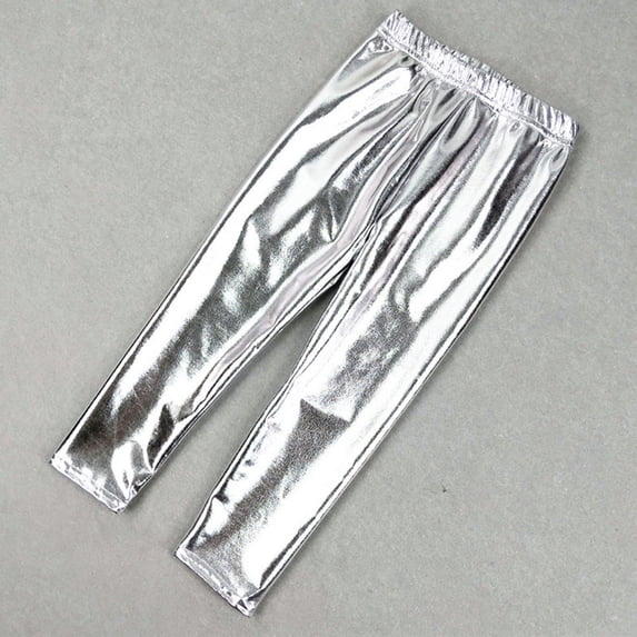 Ulitacool Toddler Girls Pants 18-24 Months Empire Waist Thermal Leggings Lined Leggings Warm Winter Pattern Children Winter Thick Warm Trousers Clothing Silver