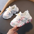 thumbnail image 1 of Ulitacool Toddler Shoes Girls Infant Kids Shoes Winter Warm Lace Up Soft Leather Shoes Slip On Lace-Up Sneaker Low Top Sneakers 5-5.5 Years Retro Feetwear Beige, 1 of 2
