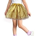 thumbnail image 1 of Ulitacool Winter Dresses For Girls Knee Length Tutu Skirts Dance Party Sequin Skirt Ballet Skirts Classic Wear Yellow 2-6 Years, 1 of 5
