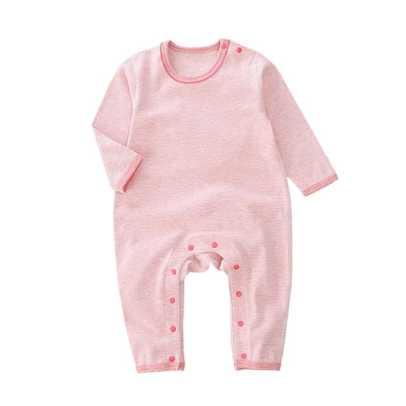 Ulitacool Winter Romper For Girls Long Sleeve Onesies Jumpsuit With Cartoon Print For And Toddlers And Home Wear And Activities Crewneck Bodysuits Comfortable Wear Pink 2-3 Years
