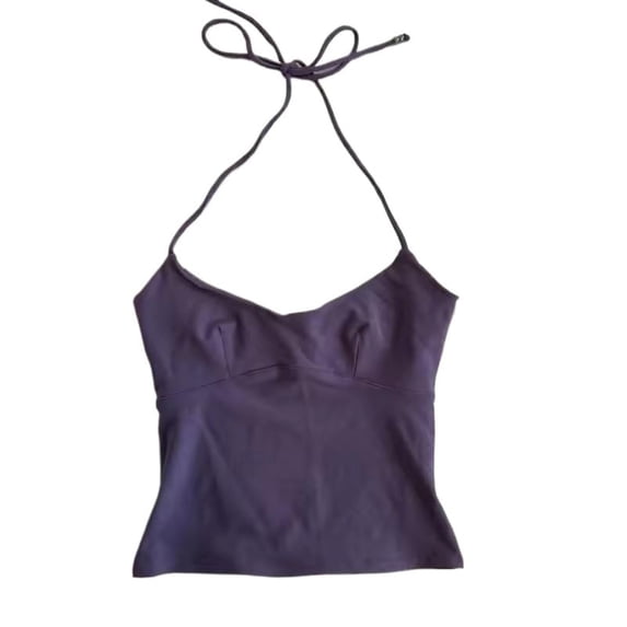 Ulitacool Womens Tank Tops Sleeveess Leopard Print Style Summer Short Slim Fit Vest Strap Retro Daily Wear L Purple