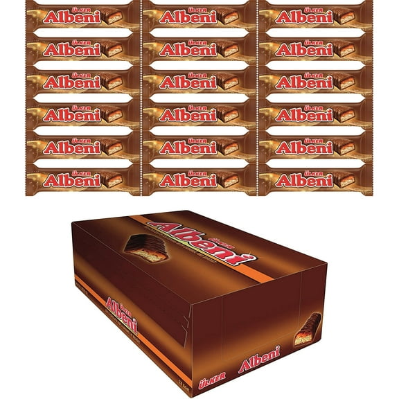 Ulker Albeni Milk Chocolate Coated Bar w Caramel and Biscuit (Pack of 24) - SET OF 4