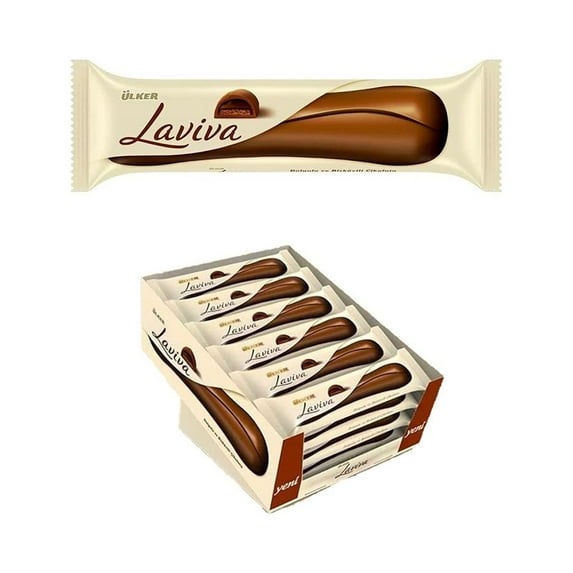 Ulker Laviva chocolate bar, Case of 24x 35g