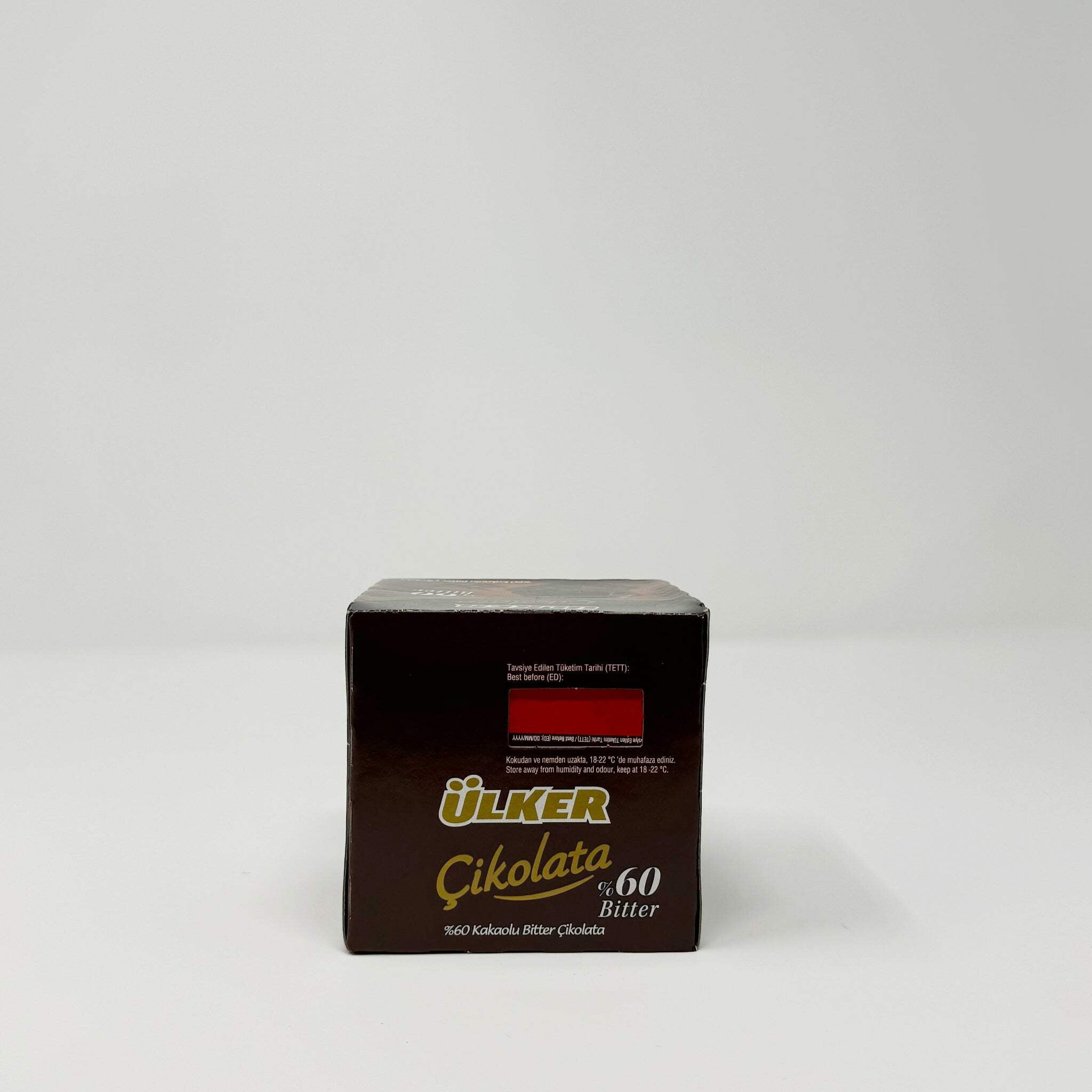 Ulker Bitter (Dark) Chocolate 60% Cocoa - 60g (2.1 oz) x 6 Bar