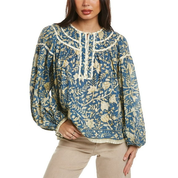 Ulla Johnson Womens Gathered Yoke Blouse, 00