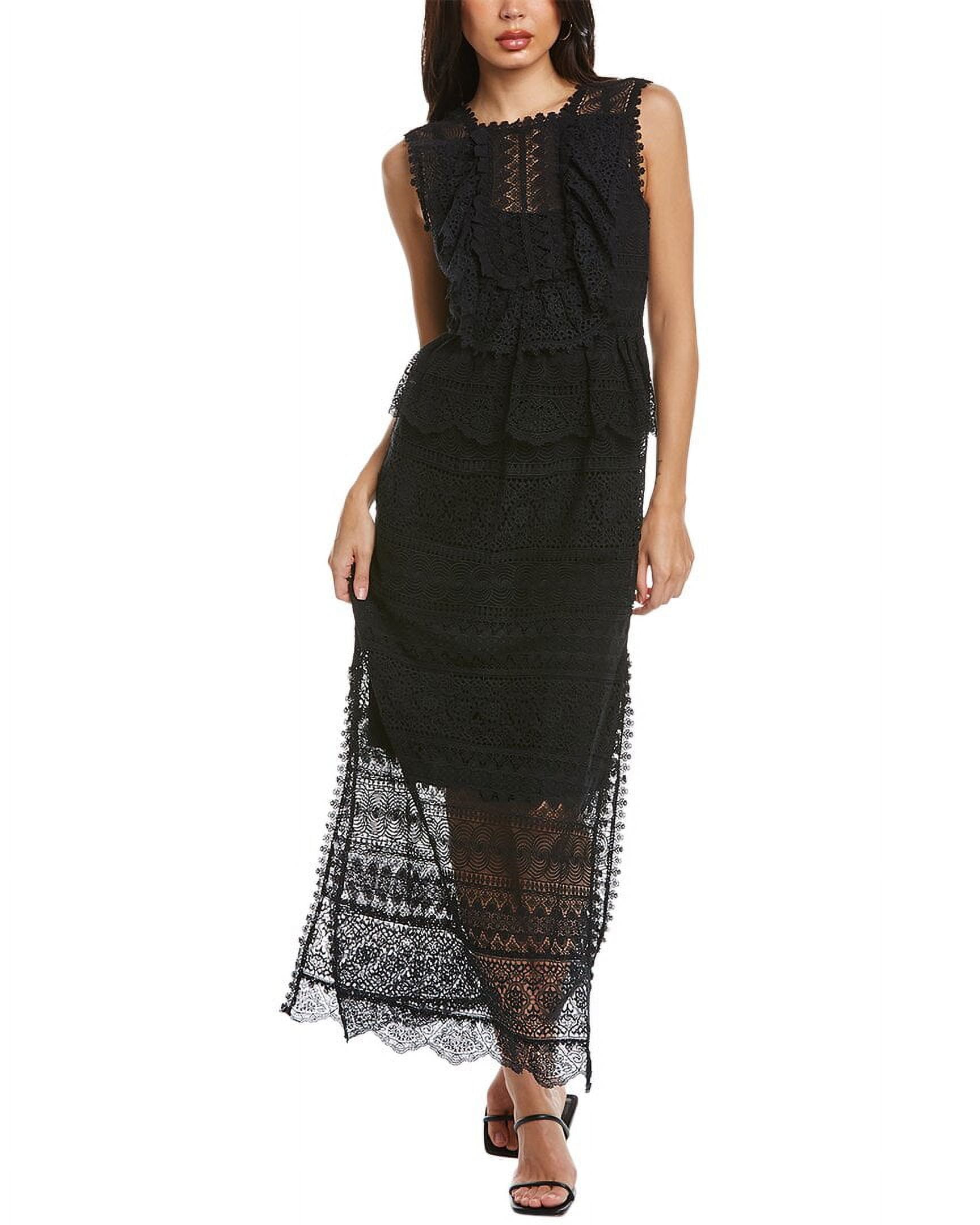 Ulla Johnson Lace Silktrim Maxi Dress - Black