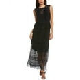 thumbnail image 1 of Ulla Johnson womens  Lace Silk-Trim Maxi Dress, 8, Black, 1 of 3