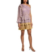 Ulla Johnson womens  Leah Silk Mini Dress, 6, Purple