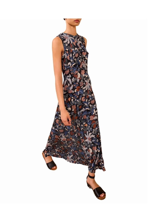 womens Lina Ruched Midi Dress, XL