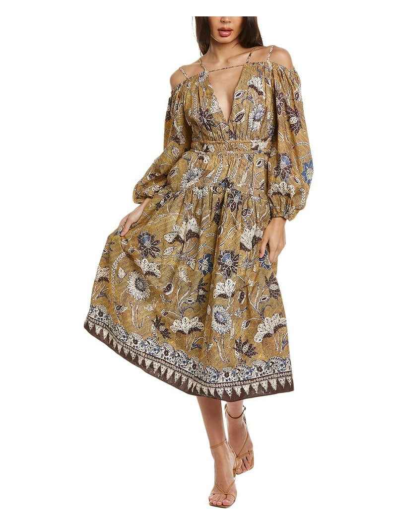 Ulla Johnson womens Tiered Midi Dress, 4 - Walmart.com Ulla Johnson womens Tiered Midi Dress, 4 - Walmart.com