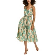 Ulla Johnson womens  Valentina Midi Dress, US 8, Green