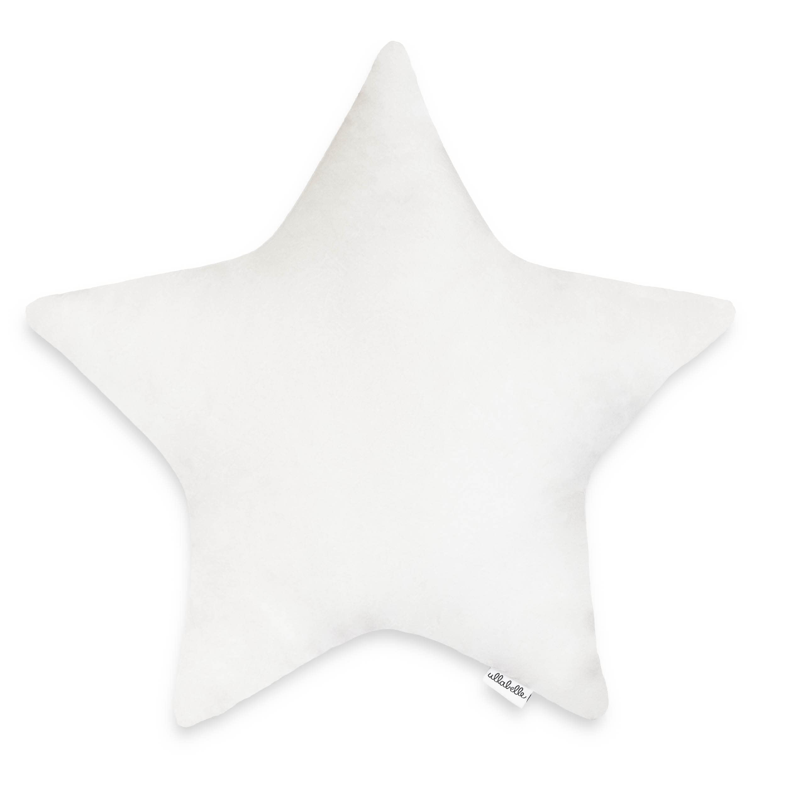 Ullabelle Decorative Pillow, Star Shaped Nursery Pillow, Playroom Décor, Cute Throw Pillows for Cribs, Kids Rooms, and Couch (Pearl Star)