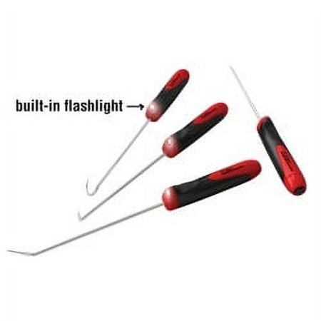 Ullman Devices CHP4-LT 4 Piece Led Lighted Hook & Pick Set