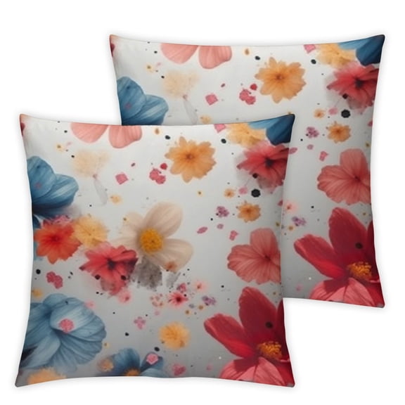 Ullo0ord Bouquets B Square Pillow Cover One Piece for Home Living Room Cushion Sofa Terrace Car Indoor and Outdoor New Home Bed Modern Home Decoration Art Pillow Cover 22x22in