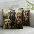 thumbnail image 1 of Ullo0ord Collection Pillow Set Pillow Case Black White Brown Dogs Throw Pillows Covers Dog Throw Pillows Home Decorative for Sofa Dog Pillow Set, 1 of 6