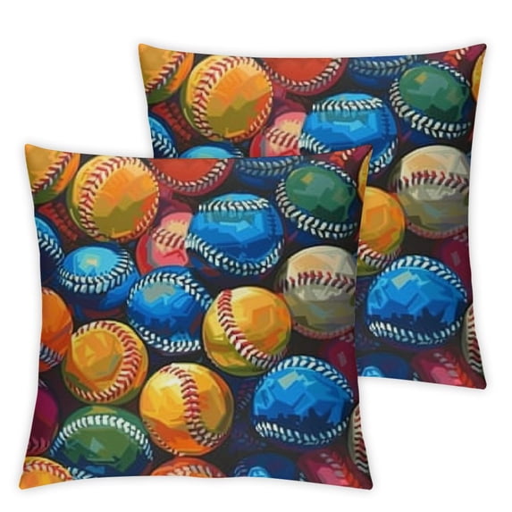 Ullo0ord Colorful Throw Pillow Cover, Decorative Pillow Covers Inch, Square Cushion Case for Couch Sofa Living Room Bed 18x18in