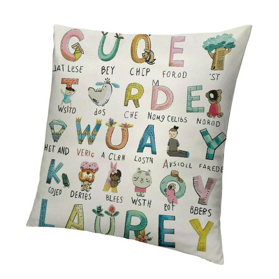 Ullo0ord Coping Skills Pillow Covers chool Office Classroom Decor Pillows Cases, Office Decor, Inspirational Alphabet Pillows Decorative Throw Pillows Cover 22x22in