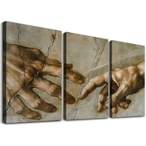 Ullo0ord The Creation of Adam Poster Decorative Painting Canvas Wall Posters And Art Picture Print Modern Family Bedroom Decor Posters (8x16inch-No Framed)