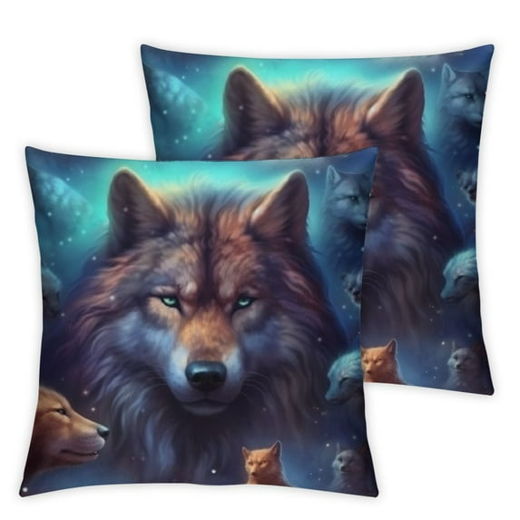 Ullo0ord Domineering Pack of 2 Decorative Pillowcases Super Soft Throw Pillow Covers Modern Farmhouse Rustic Cushion Cover for Sofa Couch Bed 24x24in