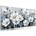 thumbnail image 1 of Ullo0ord Framed Blooming Peony Flowers Canvas Wall Art - Beautiful Flower Painting Wall Decor Posters, Abstract Flower Home Decoration Prints Picture, Room Aesthetic 12*16 inch*3pcs, 1 of 5