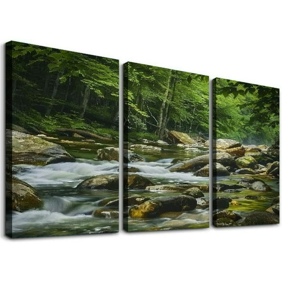 Ullo0ord Great Smoky Mountains Stream Appalachian Mountains River Nature Landscape Still Life Beautiful Poste Canvas Wall Art Prints for Wall Decor Room Decor Bedroom Decor Gifts