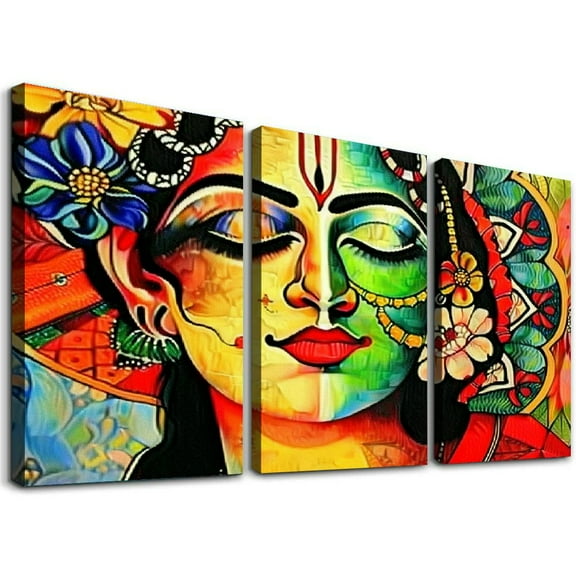 Ullo0ord Indian Art Abstract Oil Painting Poster Spirituality Painting Art Wall Decor Canvas Wall Art Prints for Wall Decor Room Decor Bedroom Decor Gifts Posters